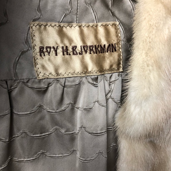 VTG 40s Blond Mink Fur Cape - Picture 2 of 16